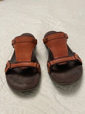 MERRELL Women’s Performance Footwear Sandals GLADE Leather Tan Size 6